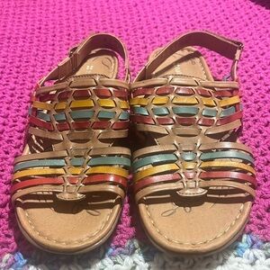 Naturalizer Huarache Sandals “Westerly” in Fiesta Size 8M Open Toe Slingback